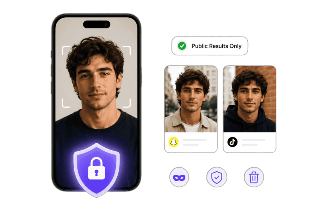 Vérifier les photos de visage recadrées, filtrées ou modifiées