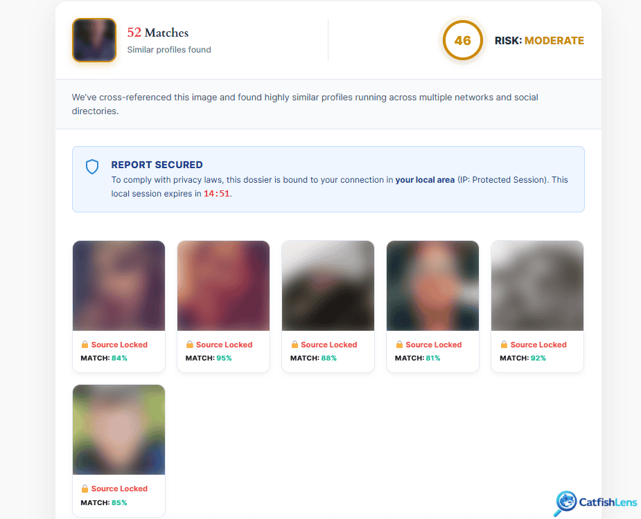 CatfishLens Mark Ruffalo reverse face search results