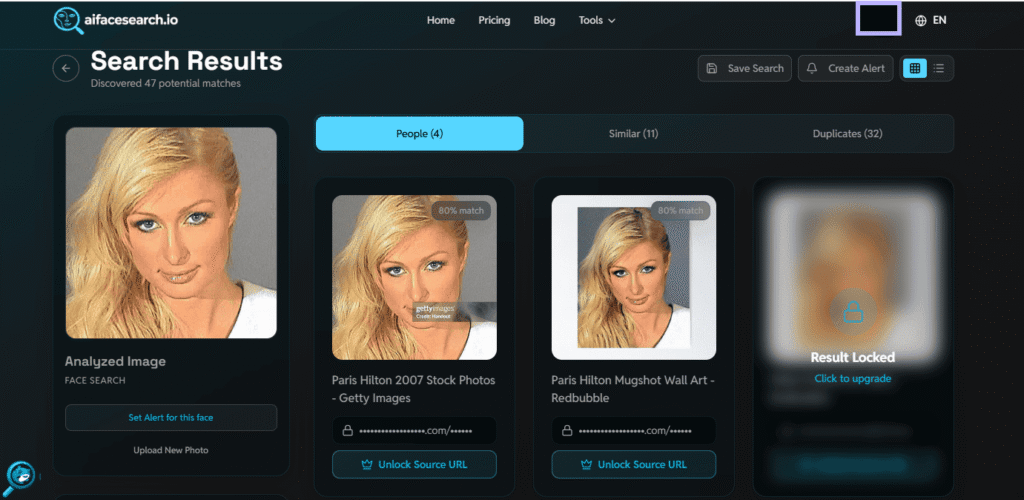 aifacesearch.io matches for paris hilton results